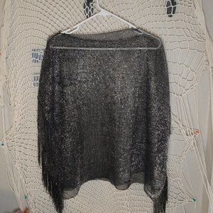 Black and Silver Glitter Shrug